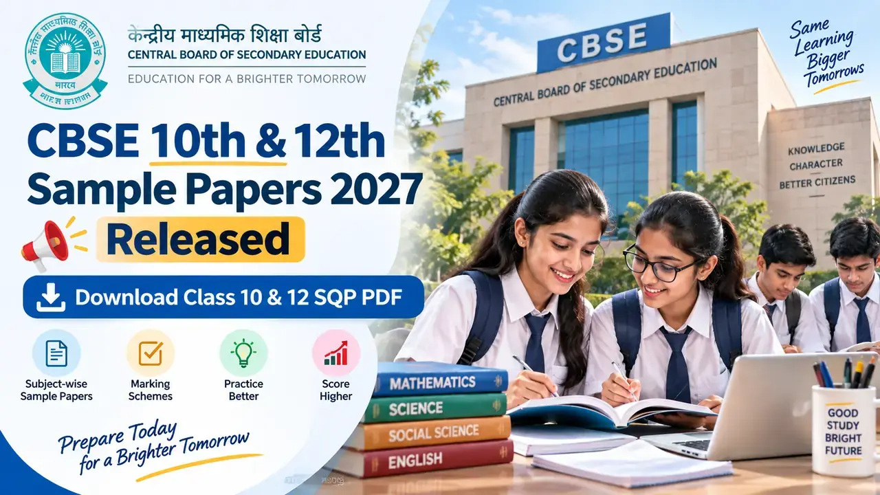 CBSE sample papers 2027 download marking scheme